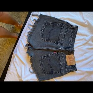 Black Levi jean shorts VINTAGE!!!